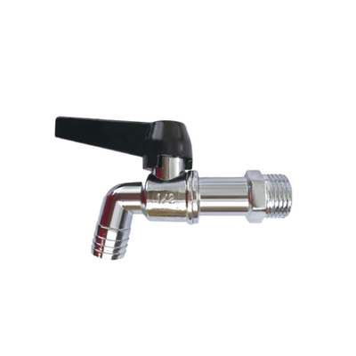 HTL OEM BRASS BALL BIBCOCK TAP พร้อมกระบี่ไนเคิลเคลือบ