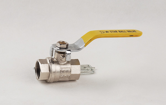 OEM ODM OBM 1/2 นิ้ว - บอลวาล์วเกลียวทองเหลือง 4 นิ้ว อุณหภูมิปกติ