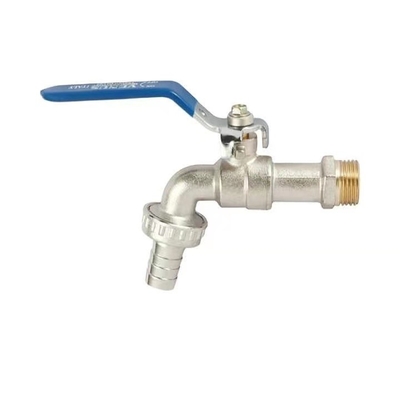 บอลวาล์วทองเหลืองอุณหภูมิปกติ Bib Cock Plumbing Bibcock Ball Valve 1/4inch