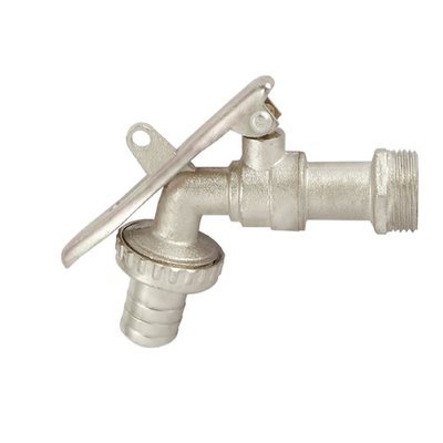 อุตสาหกรรมการเกษตร 90 องศาทองเหลือง Bibcock Valve ก๊อกท่อแบบล็อคได้กลางแจ้ง