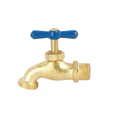 Abrasion Proof Water Brass Bibcock Valve 1/2inch Brass Outdoor Faucet