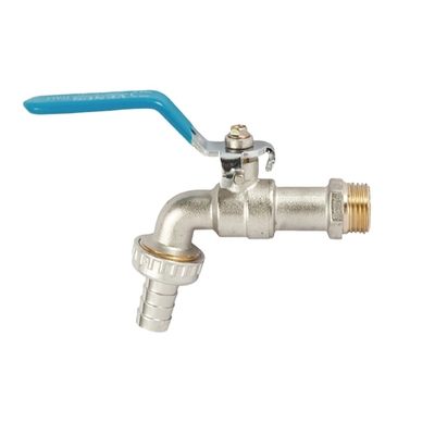 Bibcock Valve ทองเหลือง Antirust เกลียวพร้อมที่จับ 120-250g น้ำหนักเบา