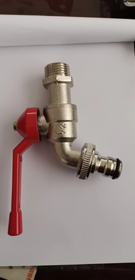 Bibcock Valve ทองเหลือง Antirust เกลียวพร้อมที่จับ 120-250g น้ำหนักเบา