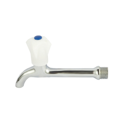 1/2'' คู่มือชุบนิกเกิลล็อคน้ำ Faucet ท่อ Bib Cock เกลียว