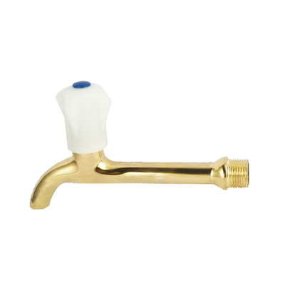 1/2'' คู่มือชุบนิกเกิลล็อคน้ำ Faucet ท่อ Bib Cock เกลียว