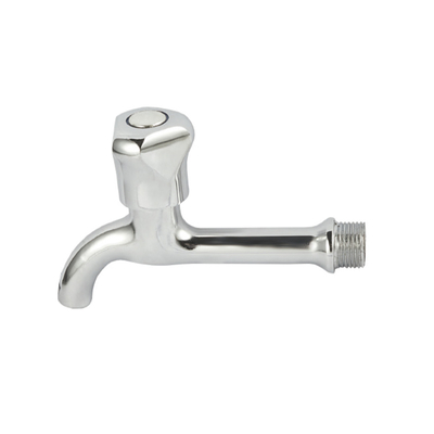 1/2'' คู่มือชุบนิกเกิลล็อคน้ำ Faucet ท่อ Bib Cock เกลียว
