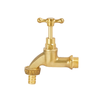 1/2 &quot;X 3/4&quot; เกลียวยาวทองเหลือง Bibcock Valve ก๊อกน้ำสำหรับอ่างล้างหน้า