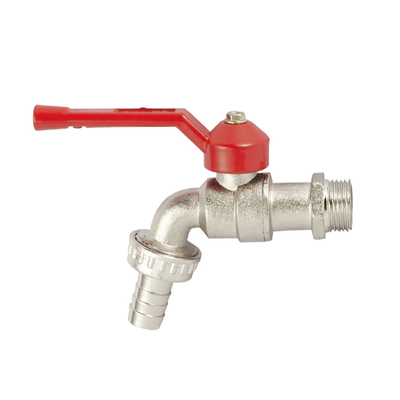 OEM 1/2 3/4 นิ้ว Bibcock Valve ทองเหลืองพร้อมมือจับพลาสติกรับประกัน 2 ปี