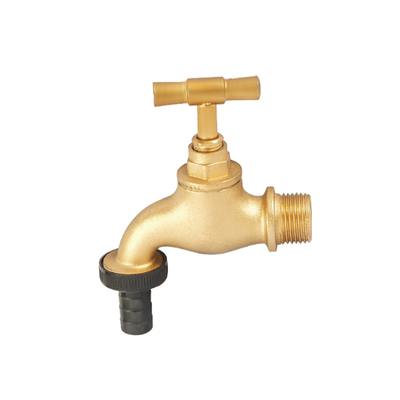 OEM 1/2 3/4 นิ้ว Bibcock Valve ทองเหลืองพร้อมมือจับพลาสติกรับประกัน 2 ปี