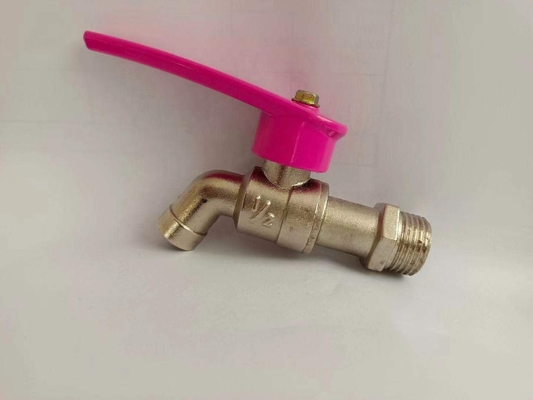 Bibcock Valve ทองเหลืองด้ามสังกะสี
