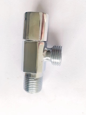 Quick Open Half Inch Bathroom วาล์วมุมทองเหลือง Chromed Abrasion Proof