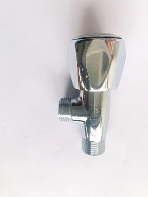 Quick Open Half Inch Bathroom วาล์วมุมทองเหลือง Chromed Abrasion Proof