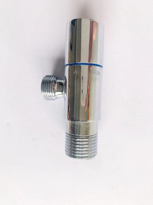 Quick Open Half Inch Bathroom วาล์วมุมทองเหลือง Chromed Abrasion Proof