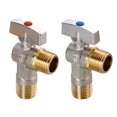 Safety DN20-NPT วาล์วมุมท่อประปาสามเหลี่ยม 1/2 นิ้ว