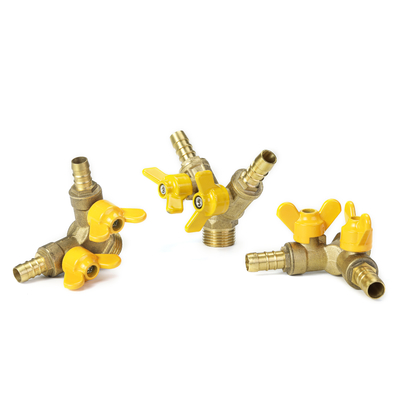 12mm -108mm Butterfly Double Gas Valve Manual Gas Valve ต้านทานการสึกหรอ