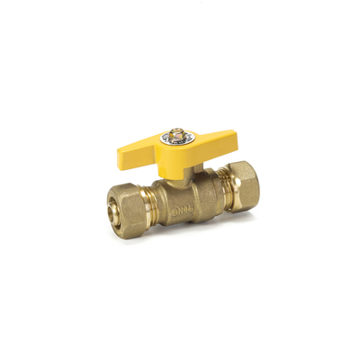 อุตสาหกรรม 1/4&quot; Quick Connect Safety วาล์วแก๊สทองเหลืองพร้อมที่จับ T