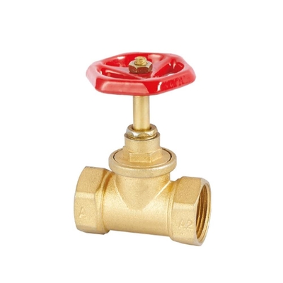 DN20-NPT ท่อประปาเกลียวทองเหลือง สต๊อปวาล์ว ต้านทานการสึกกร่อน ปรับแต่งได้