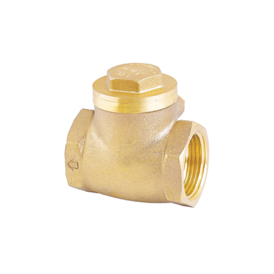 DN20-NPT เช็ควาล์วทองเหลืองแบบเกลียว 1 นิ้ว สำหรับน้ำที่ปรับแต่งได้