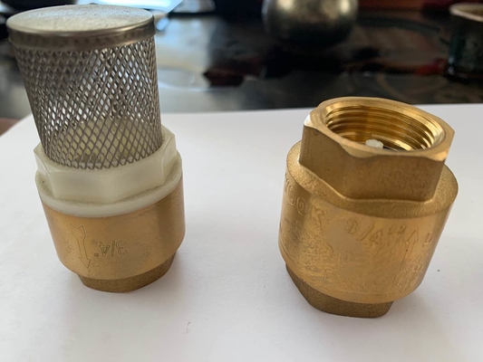 Bulkhead MNPT วาล์วลูกลอยทองเหลืองทองเหลือง 3/4 นิ้ว 65 กรัม