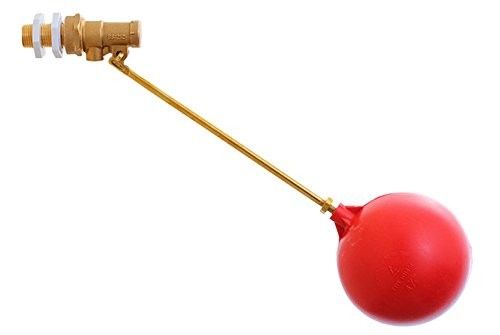 วาล์วลูกลอยทองเหลือง 100psi ทนสนิม บอลวาล์วลูกลอย 3/4 นิ้ว