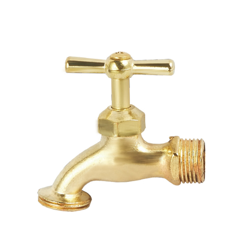 1/2 &quot;X 3/4&quot; เกลียวยาวทองเหลือง Bibcock Valve ก๊อกน้ำสำหรับอ่างล้างหน้า
